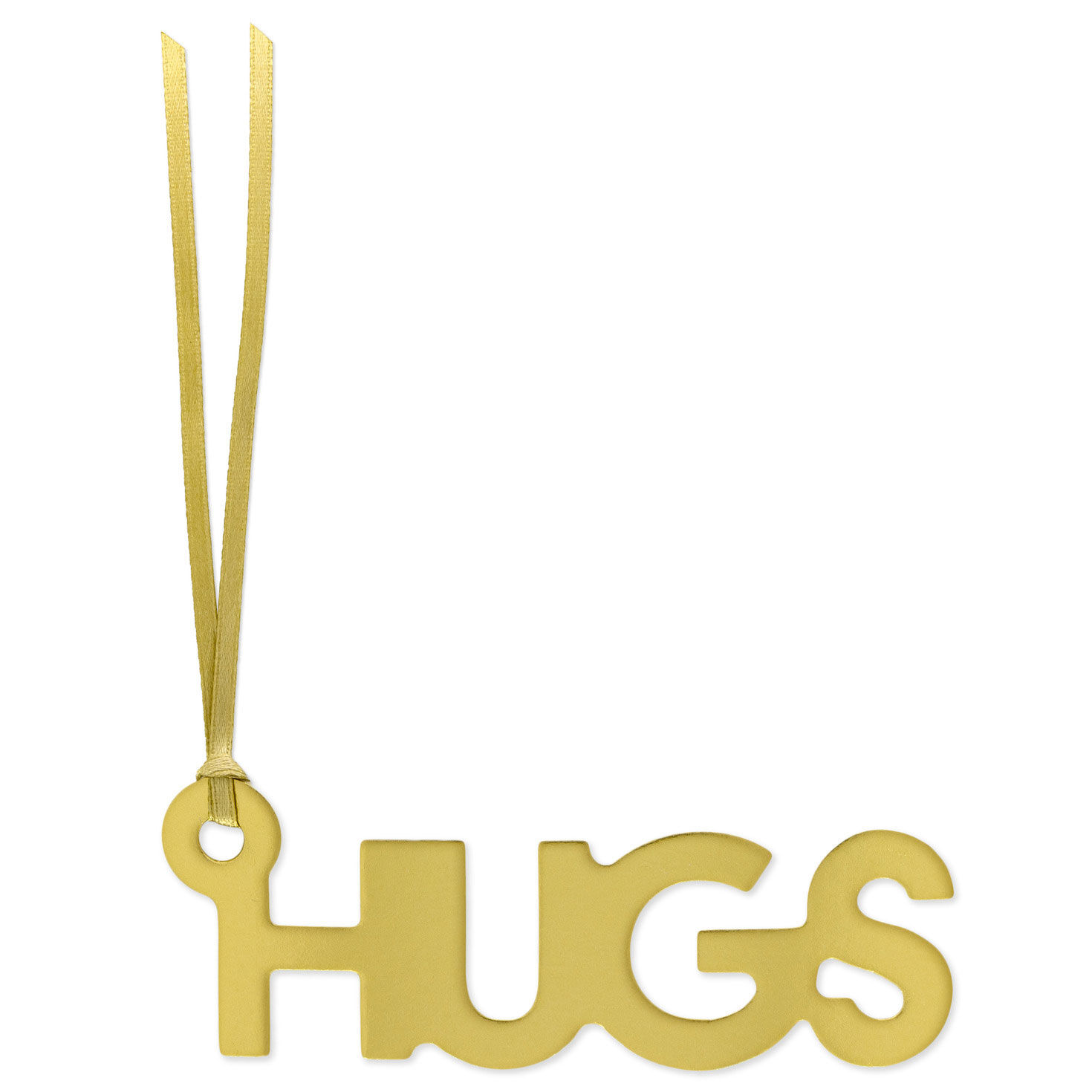 Gold "Hugs" Die-Cut Gift Trim