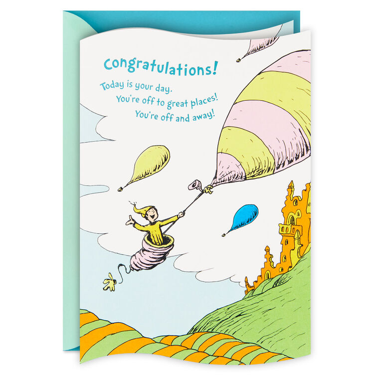 Dr. Seuss Oh the Places You'll Go! Today Is the Day Graduation Card - Greeting Cards | Hallmark Dr. Seuss Oh the Places You'll Go! Today Is the Day Graduation Card - Greeting Cards | Hallmark
