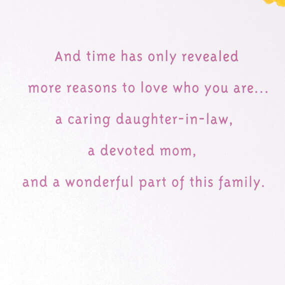 A Wonderful Part of Our Family Mother's Day Card for Daughter-in-Law, , large image number 3