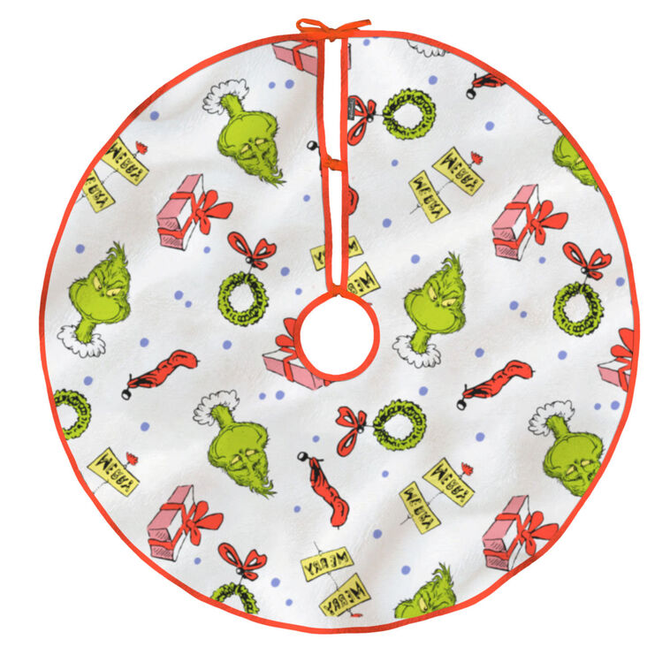 Grinch Christmas Tree Skirt back image number 6