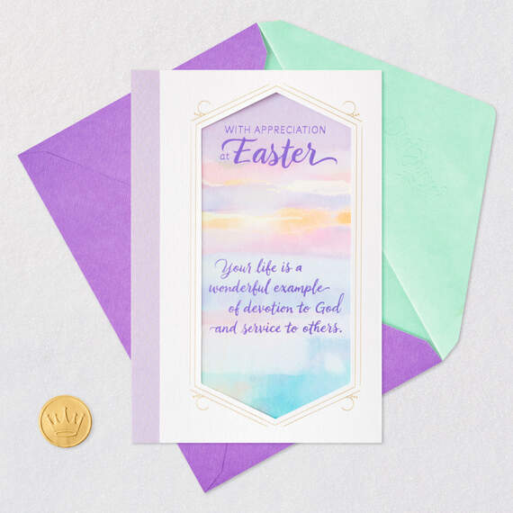 Your Devotion to God and Service to Others Religious Easter Card, , large image number 6
