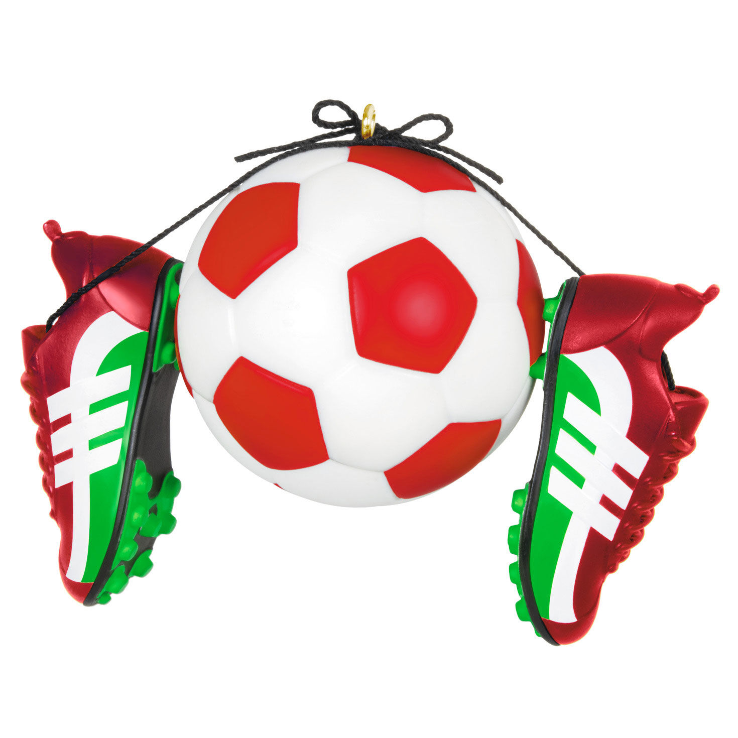 Soccer Ball and Shoes 2025 Keepsake Ornament Back image number 6