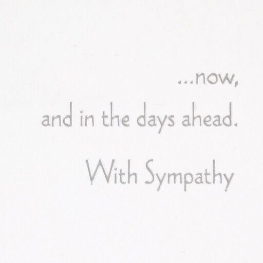 Our Thoughts Are With You Sympathy Card, 