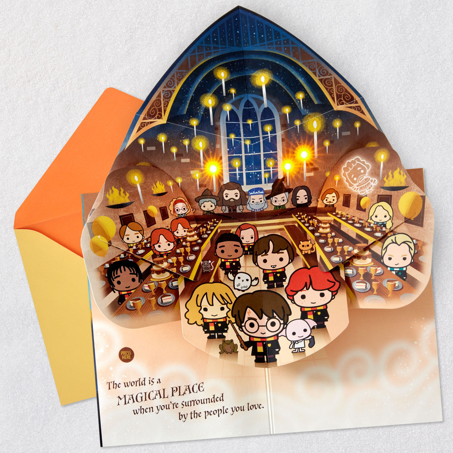 Harry Potter™ Hogwarts™ Pop-Up Musical Birthday Card With Light for only USD 9.59 | Hallmark