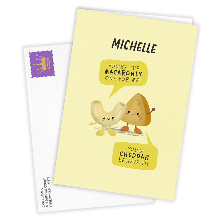 Mac and Cheese Custom Romantic Love Card, , large image number 2