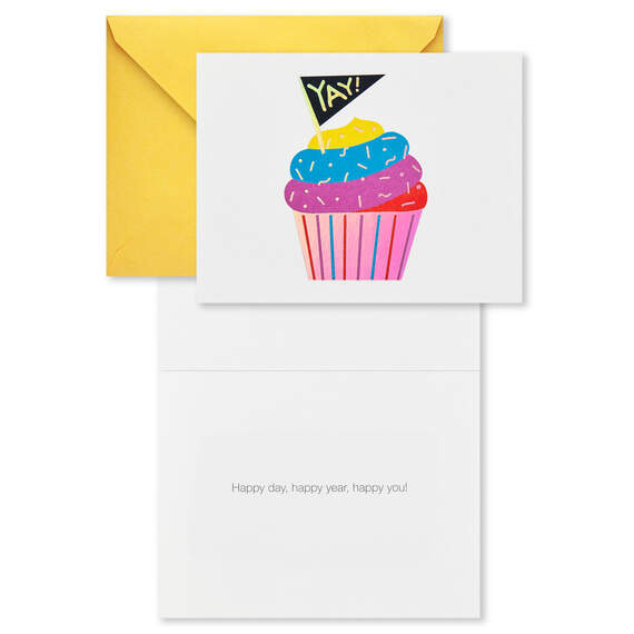Colorful Assorted Birthday Cards With Pouch and Pen, Pack of 10, , large image number 5