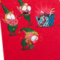 Sickened Elves with Polar Bear Funny Christmas Card Card Front Detail image number 5
