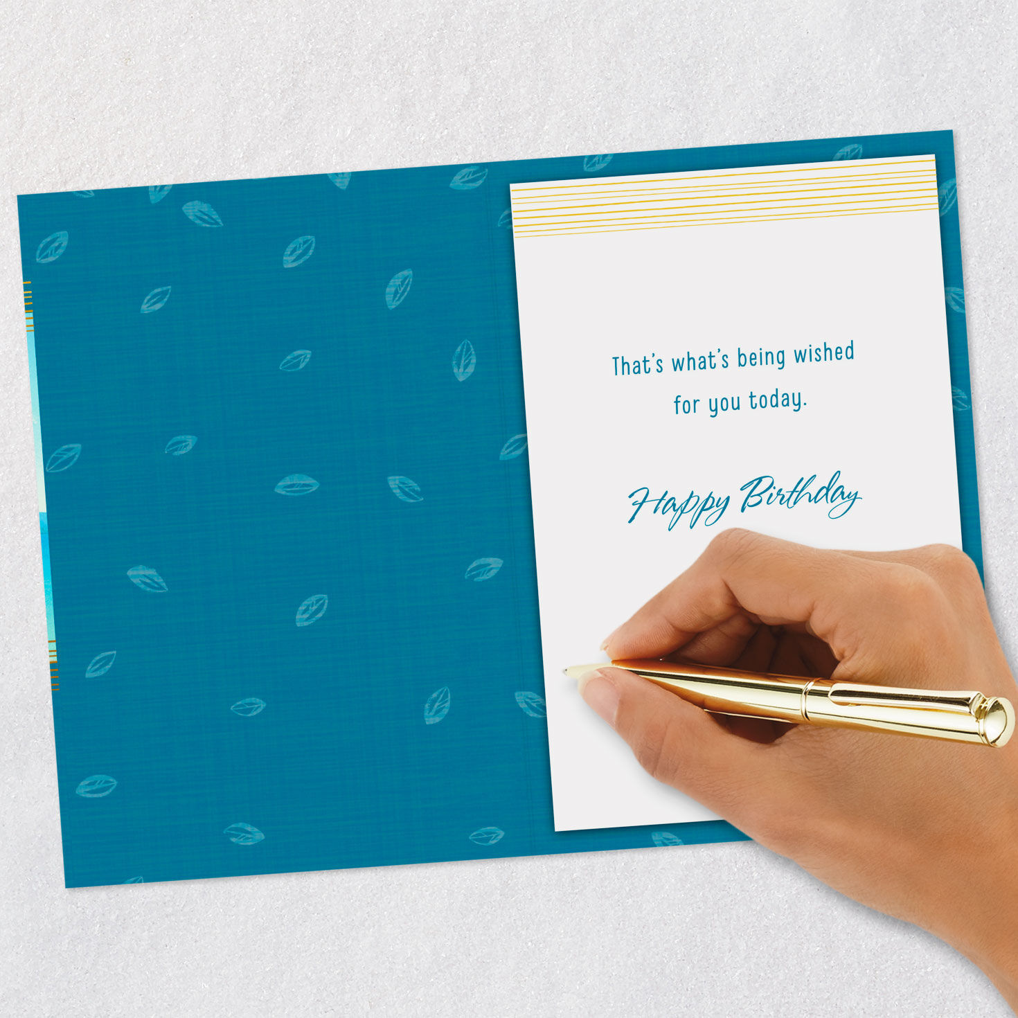 Sailboat on Lake Birthday Card for Nephew Signing card image number 6