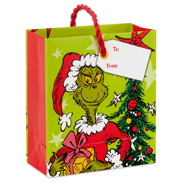 Dr. Seuss's Grinch on Green Gift Card Holder Bag Back image number 6