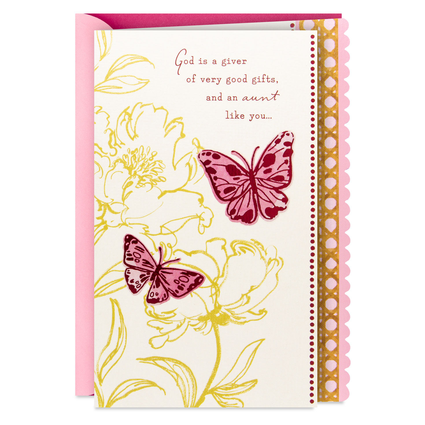 You're Proof of God's Good Gifts Religious Mother's Day Card for Aunt