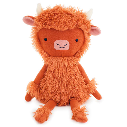 MopTops Highland Cow Stuffed Animal With You Make a Difference Board Book, 