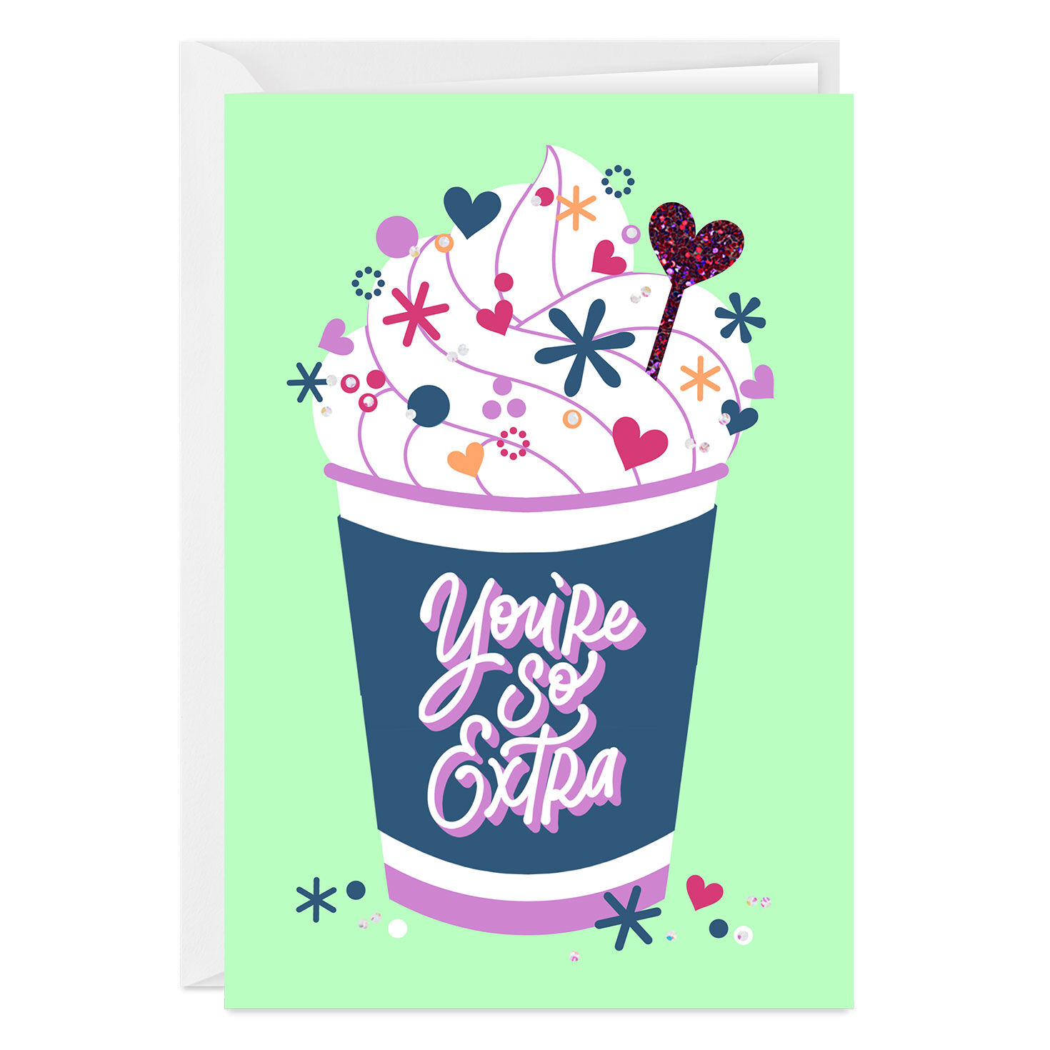 Extra Fancy Coffee Custom Birthday Card