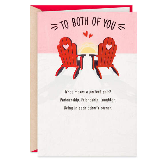 A Perfect Pair Valentine's Day Card for Both, , large image number 1