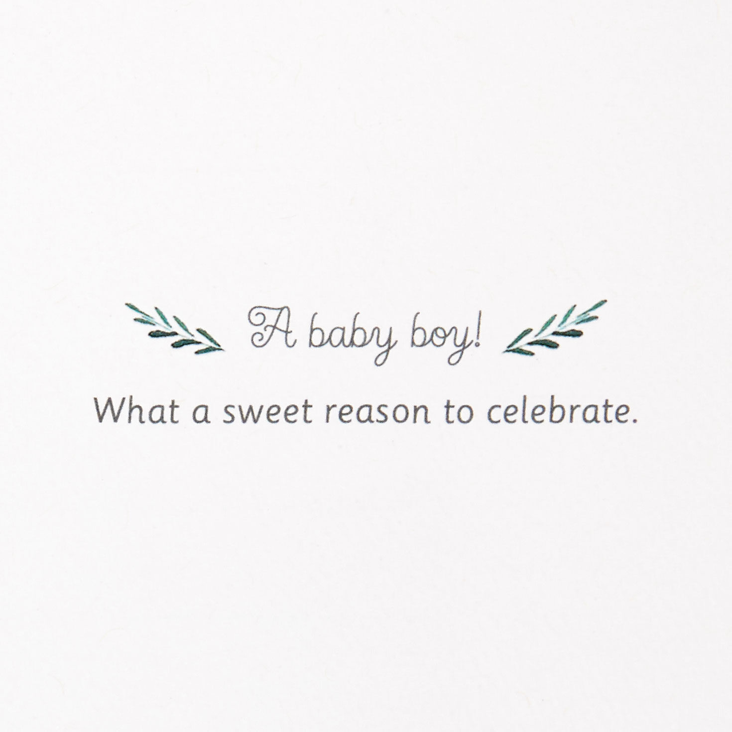 Blue Baby Boy Clothes and Bear Baby Shower Card Sentiment  image number 2