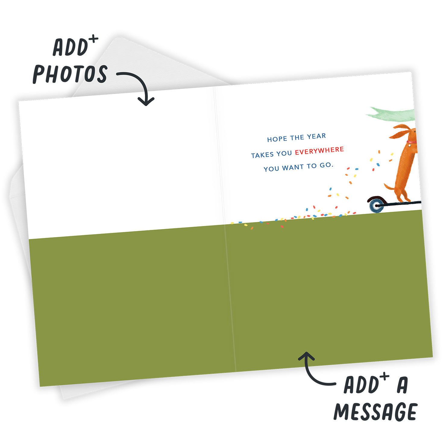 Everywhere You Want to Go Custom Birthday Card, , large image number 3