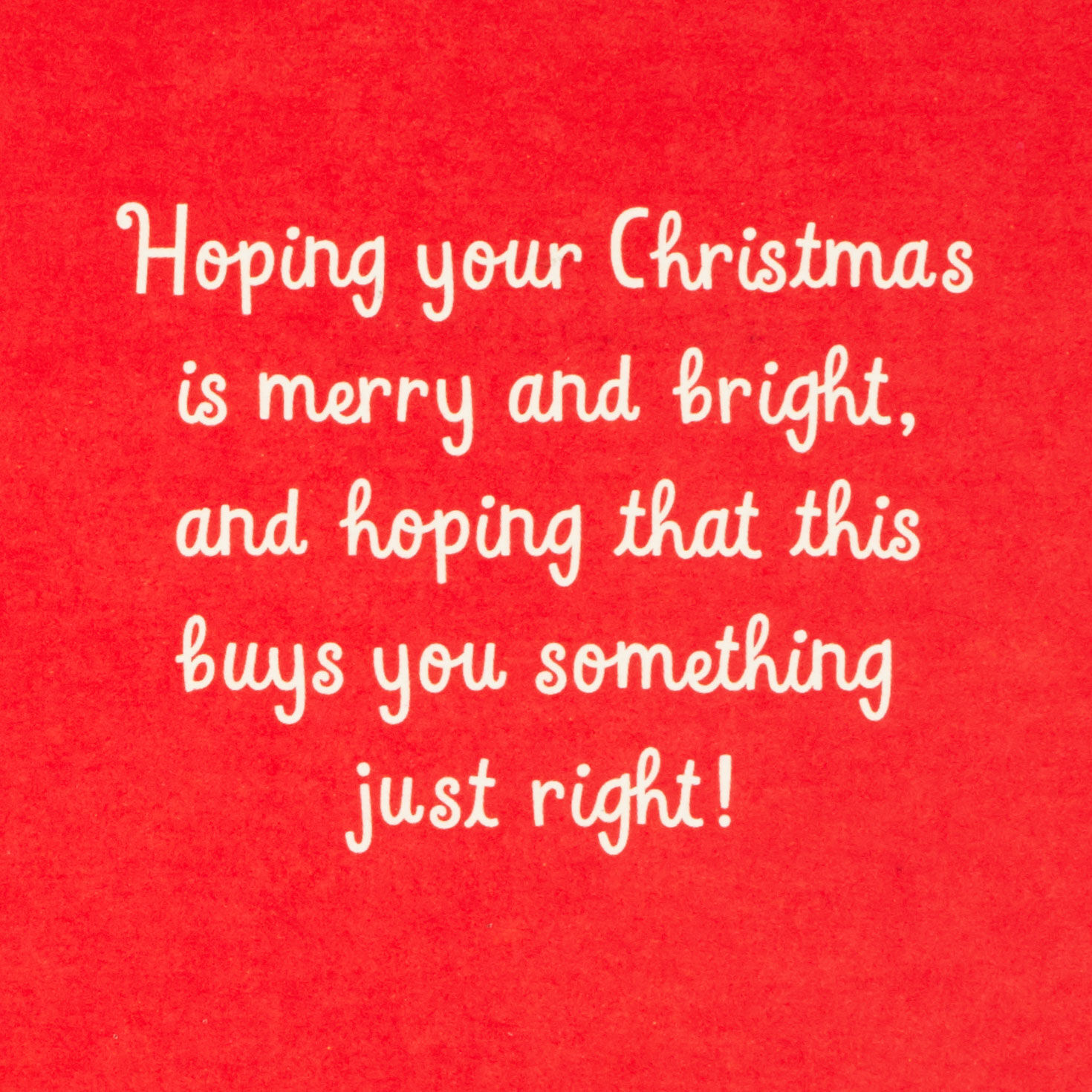 Merry, Bright and Just Right Money Holder Christmas Card for only USD 3.99 | Hallmark