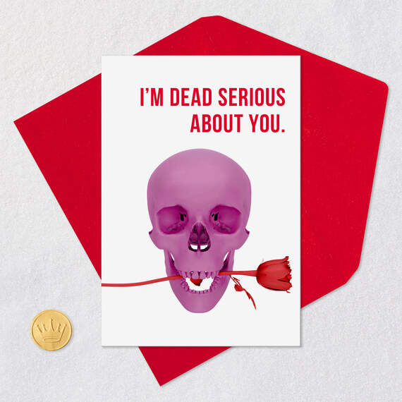 I'm Dead Serious About You Romantic Funny Love Card, , large image number 5