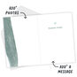 Personalized Green Brush Strokes Sympathy Photo Card  image number 4