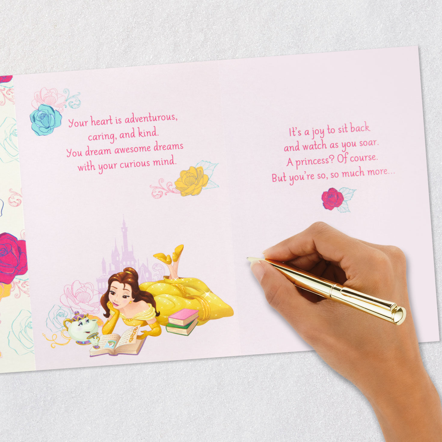 Disney Beauty and the Beast So Much More Than a Princess Birthday Card With Bookmark, , large image number 10