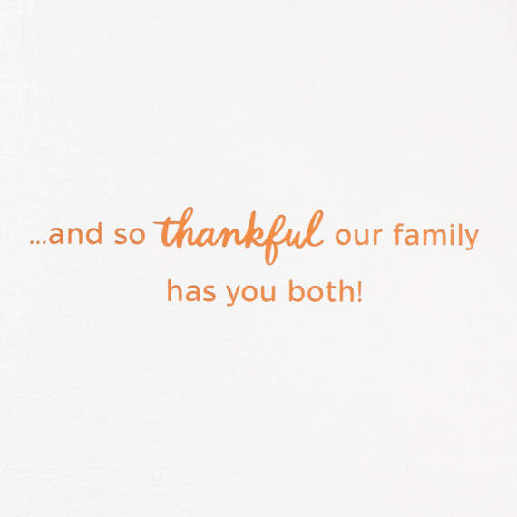 So Thankful for You Holiday Card for Sister and Brother-in-Law, , large image number 3