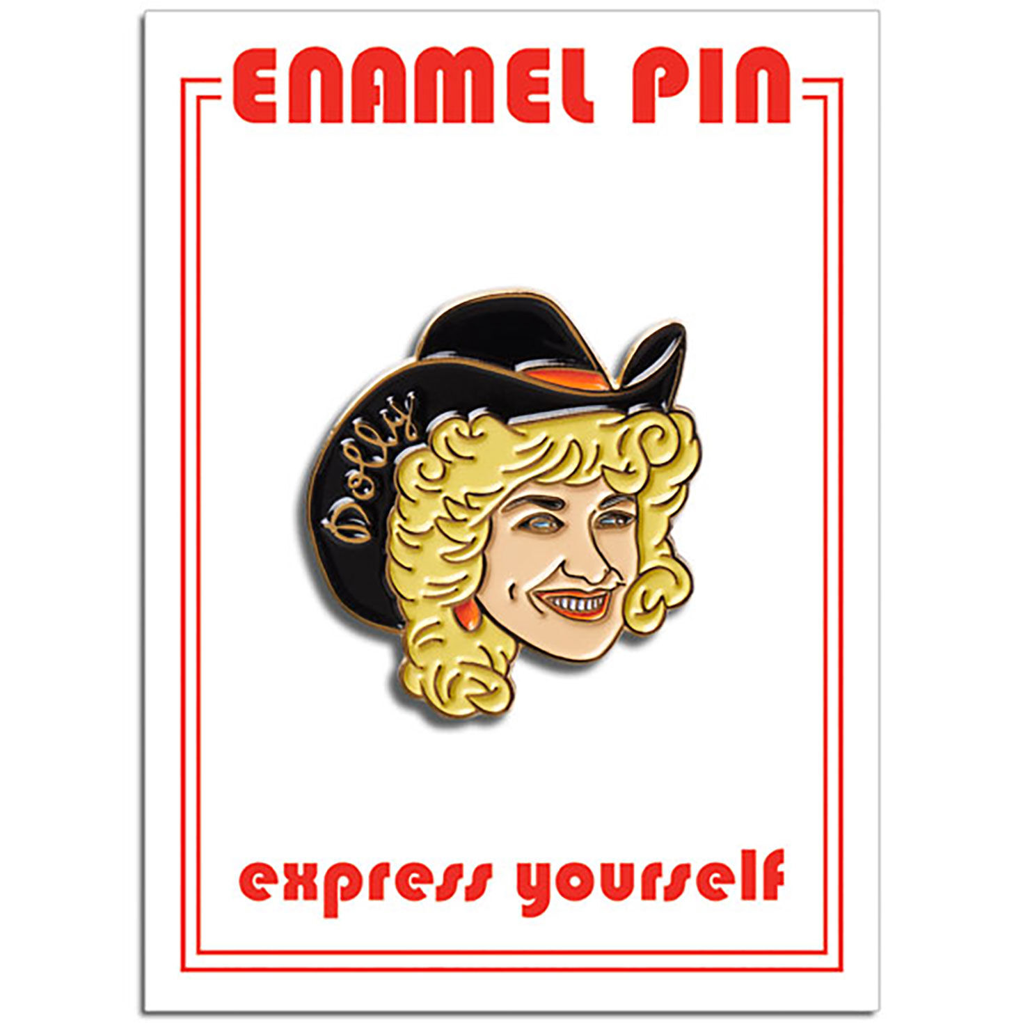 The Found Dolly Parton Cowgirl Enamel Pin for only USD 10.99 | Hallmark