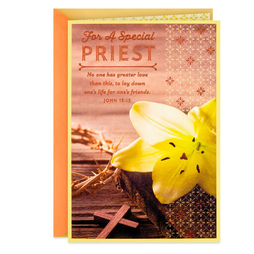 You're Making a Difference Religious Easter Card for Priest, 