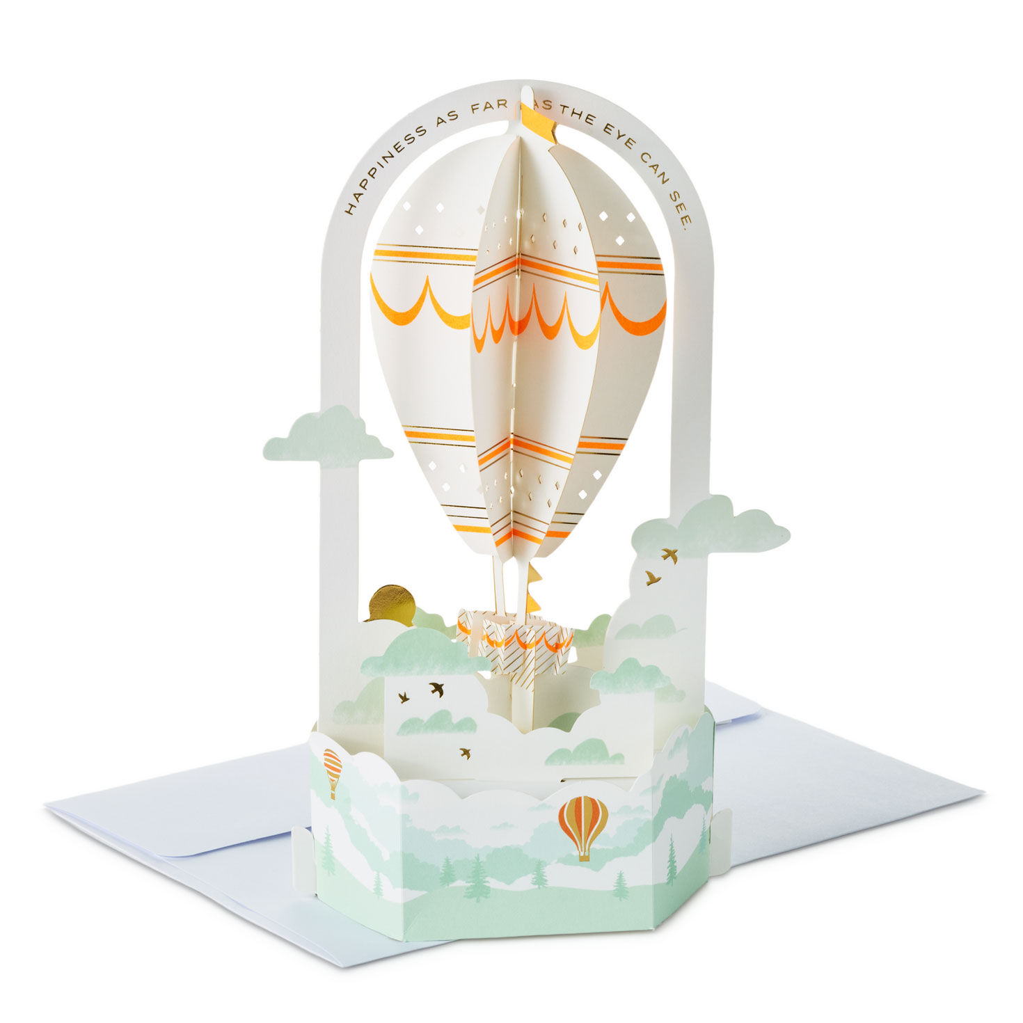 Hot Air Balloon 3D Pop-Up Birthday Card