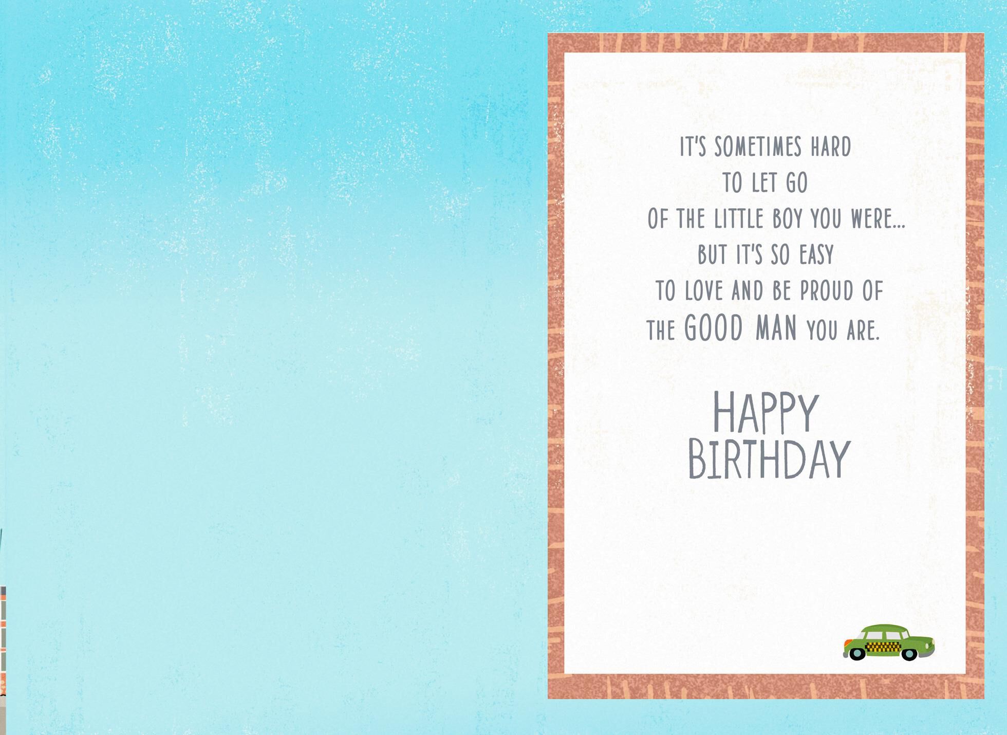Easy to Love Birthday Card for Grandson