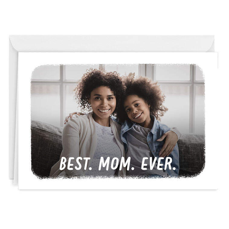 White Frame Best Horizontal Custom Card