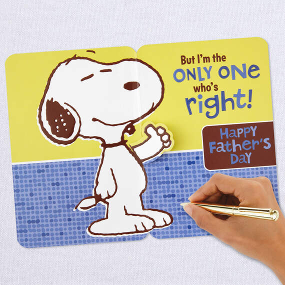 Peanuts® Snoopy Very Best Grandpa Pop-Up Father's Day Card, , large image number 6