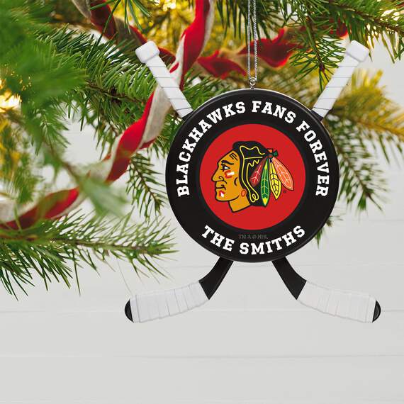 NHL Hockey Personalized Ornament, Chicago Blackhawks®, , large image number 2