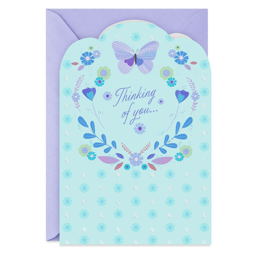 Peace and Love Religious Sympathy Card, 