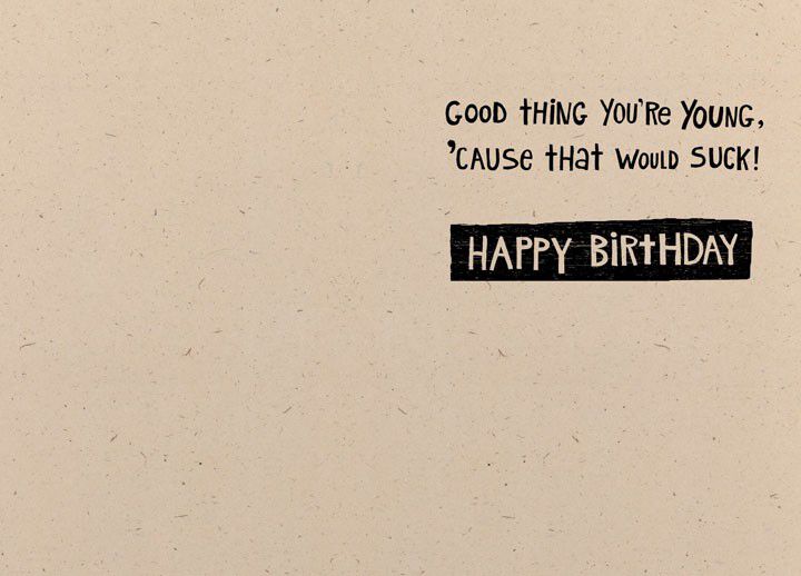 When You're Old Funny Birthday Card