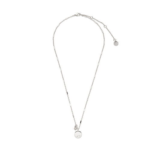Pura Vida Ride the Wave Pendant Silver Chain Necklace, 