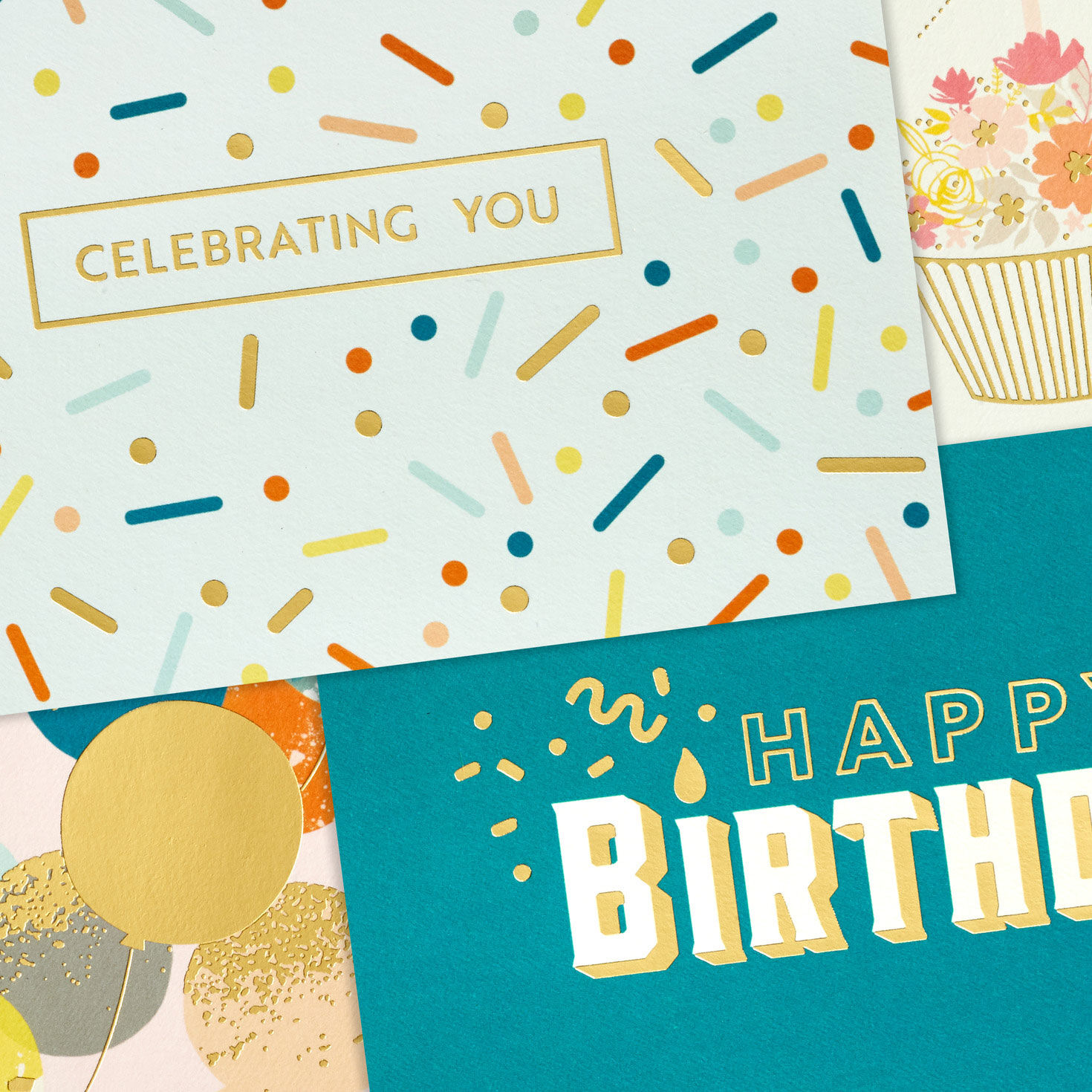Upscale Bday Icons Birthday Cards Assortment Cover Detail image number 4