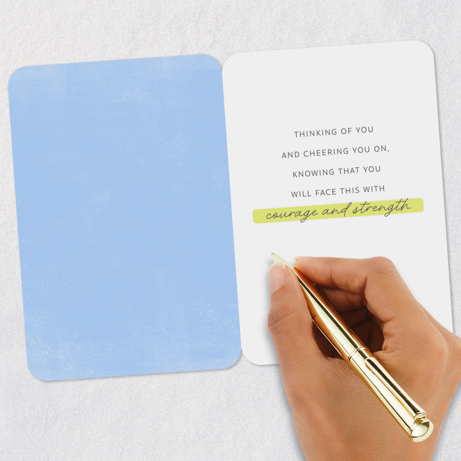 Dogwood Flowers Cancer Support Encouragement Card Signing card image number 6