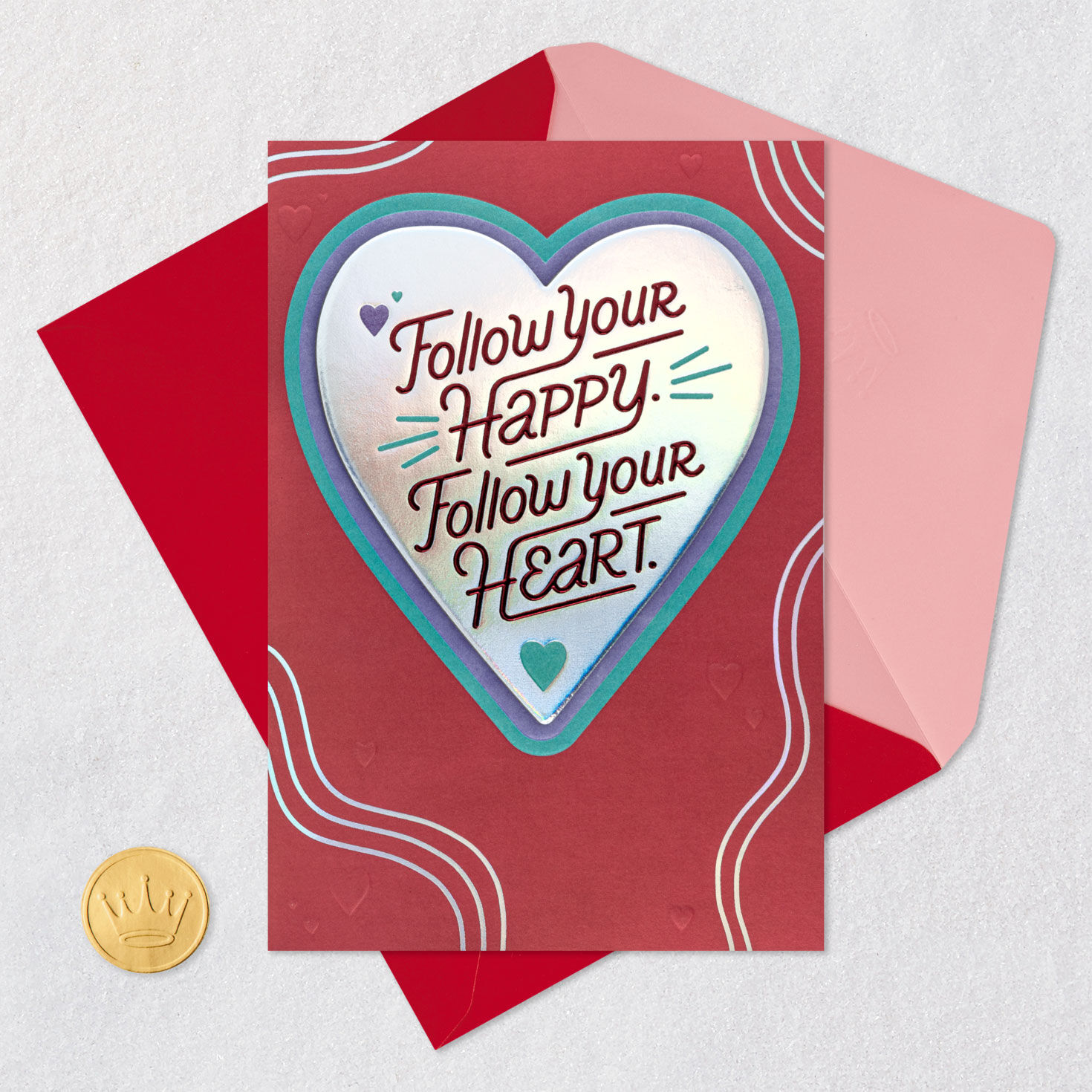Follow Your Heart Valentine's Day Card for Kids, , large image number 5
