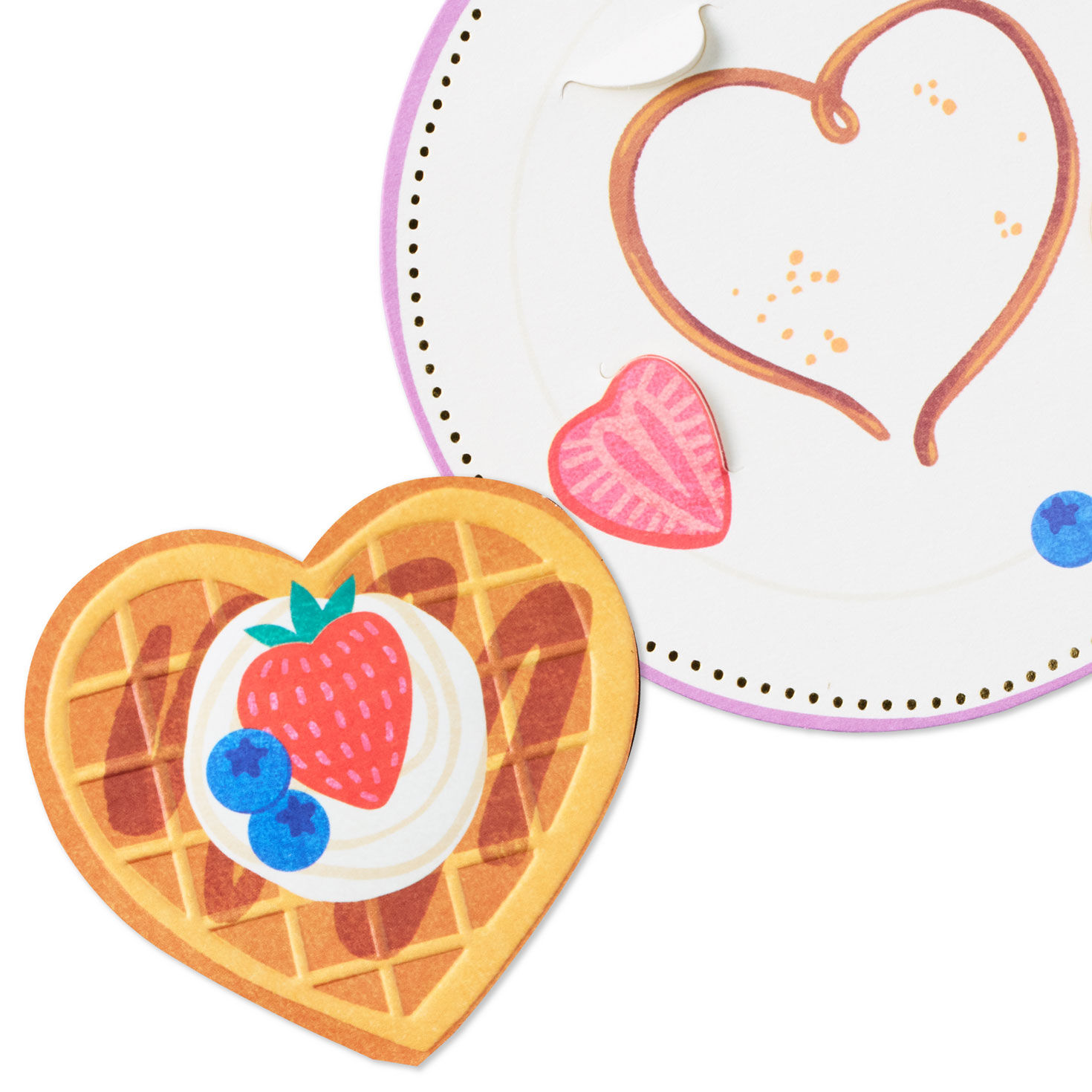 Heart-Shaped Waffle Paper Craft Mother's Day Card AttachmentDetail image number 5