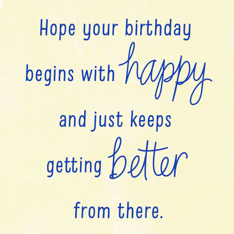 Tiered Cake With Candles Happy Birthday Card Sentiment image number 2