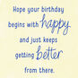Tiered Cake With Candles Happy Birthday Card Sentiment image number 2