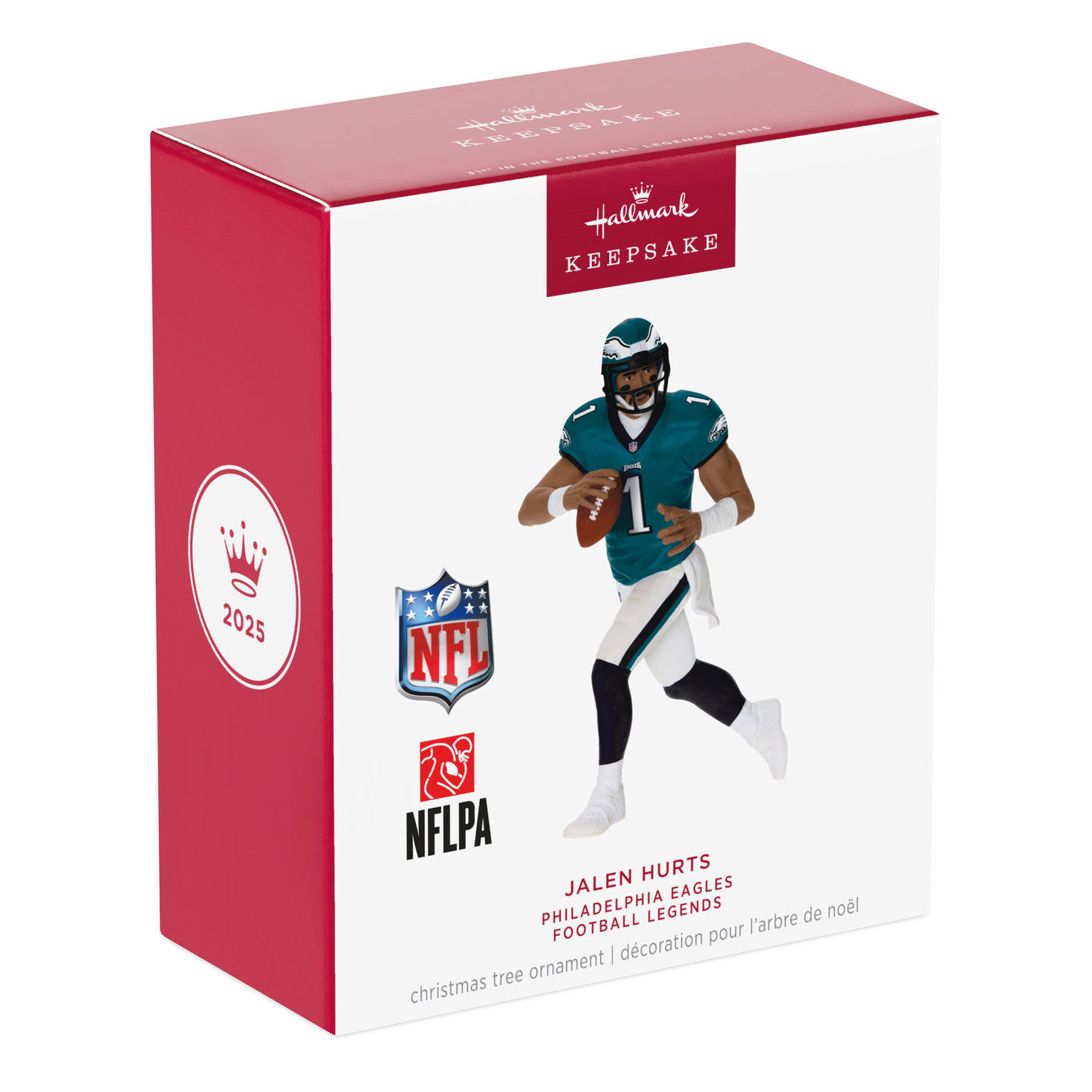 Philadelphia Eagles Jalen Hurts Keepsake Ornament package front image number 7