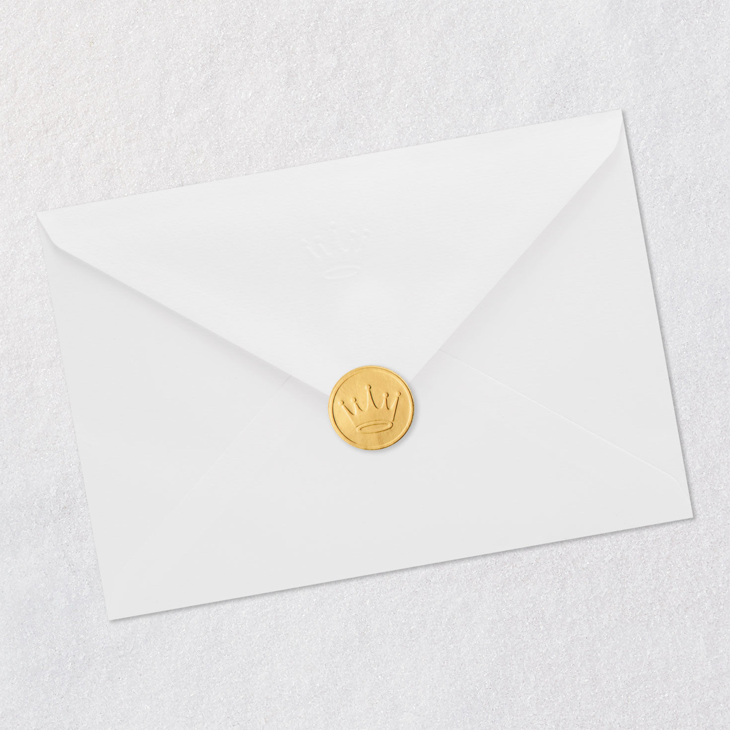 Navy Gold Owl Christmas Card for Daughter and Husband Envelope Back with Seal image number 8