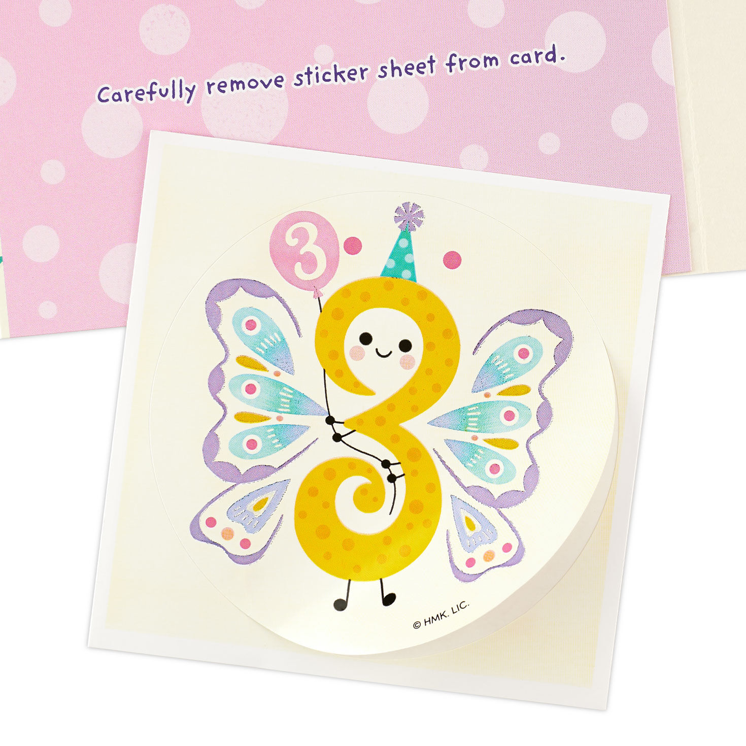 Bright and Delightful Butterfly 3rd Birthday Card With Sticker - Greeting Cards | Hallmark for Butterfly Birthday Cards Free Printable