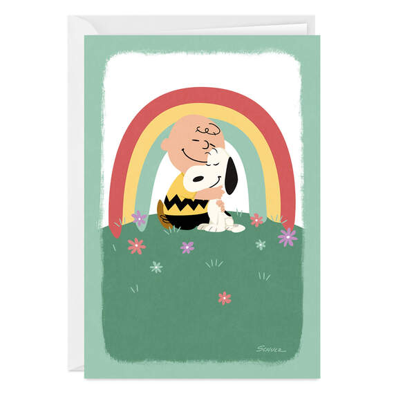 Peanuts® Snoopy Rainbow Folded Photo Card, , large image number 1