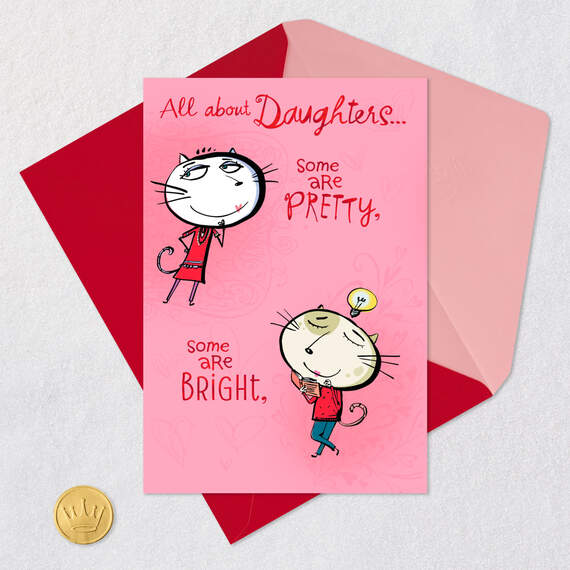 All In One Funny Pop-Up Valentine's Day Card for Daughter, , large image number 6