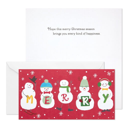 Every Kind of Happiness Money Holder Christmas Cards, Pack of 10, 