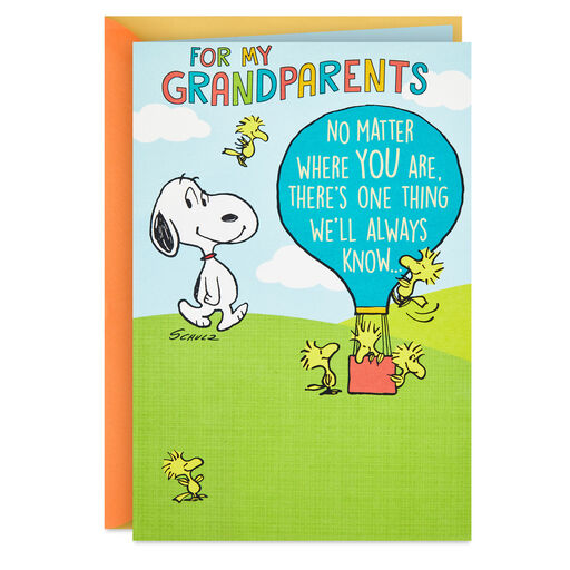 Peanuts® Snoopy in Hot Air Balloon Pop-Up Grandparents Day Card, 