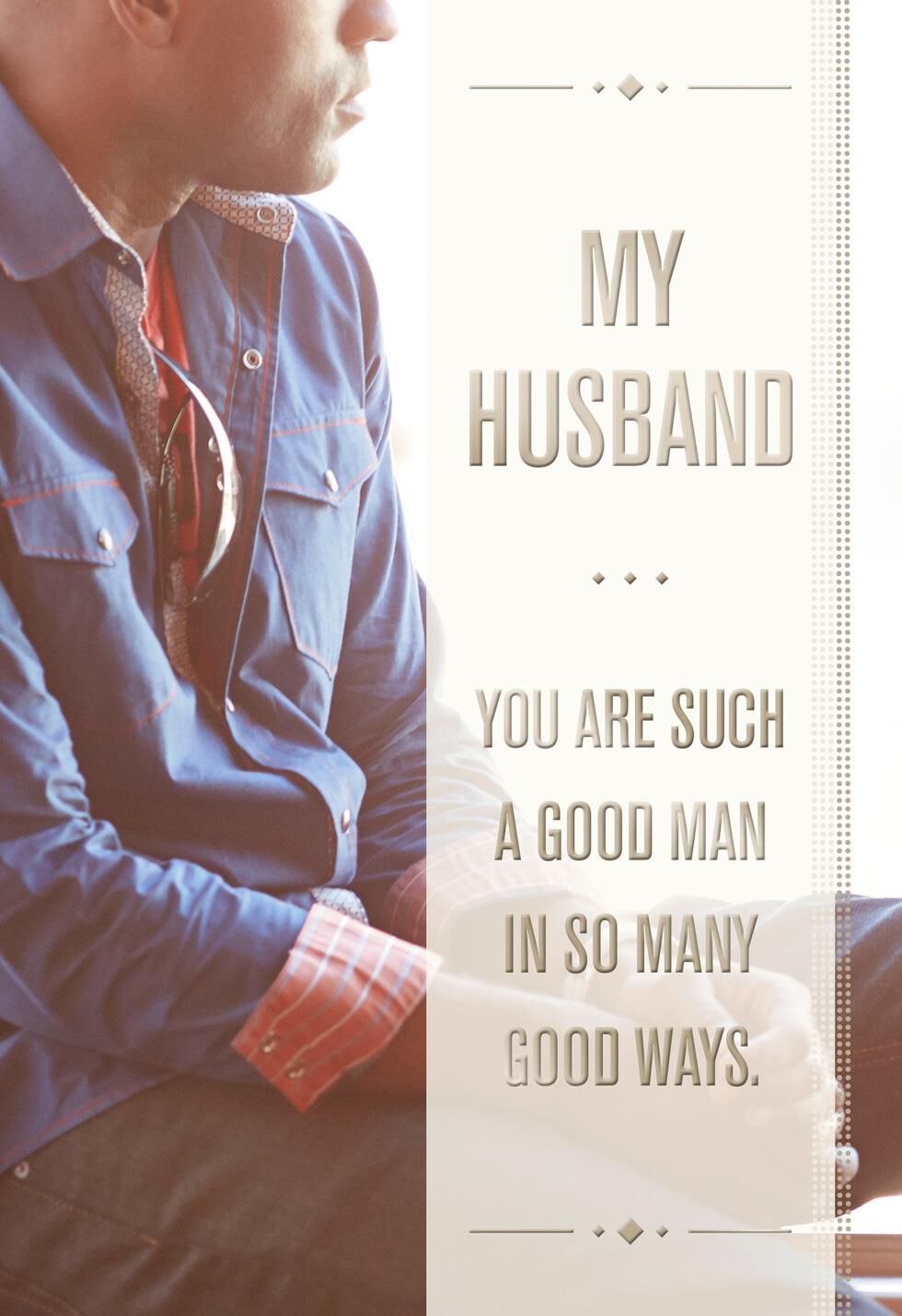 Such a Good Man Father's Day Card for Husband