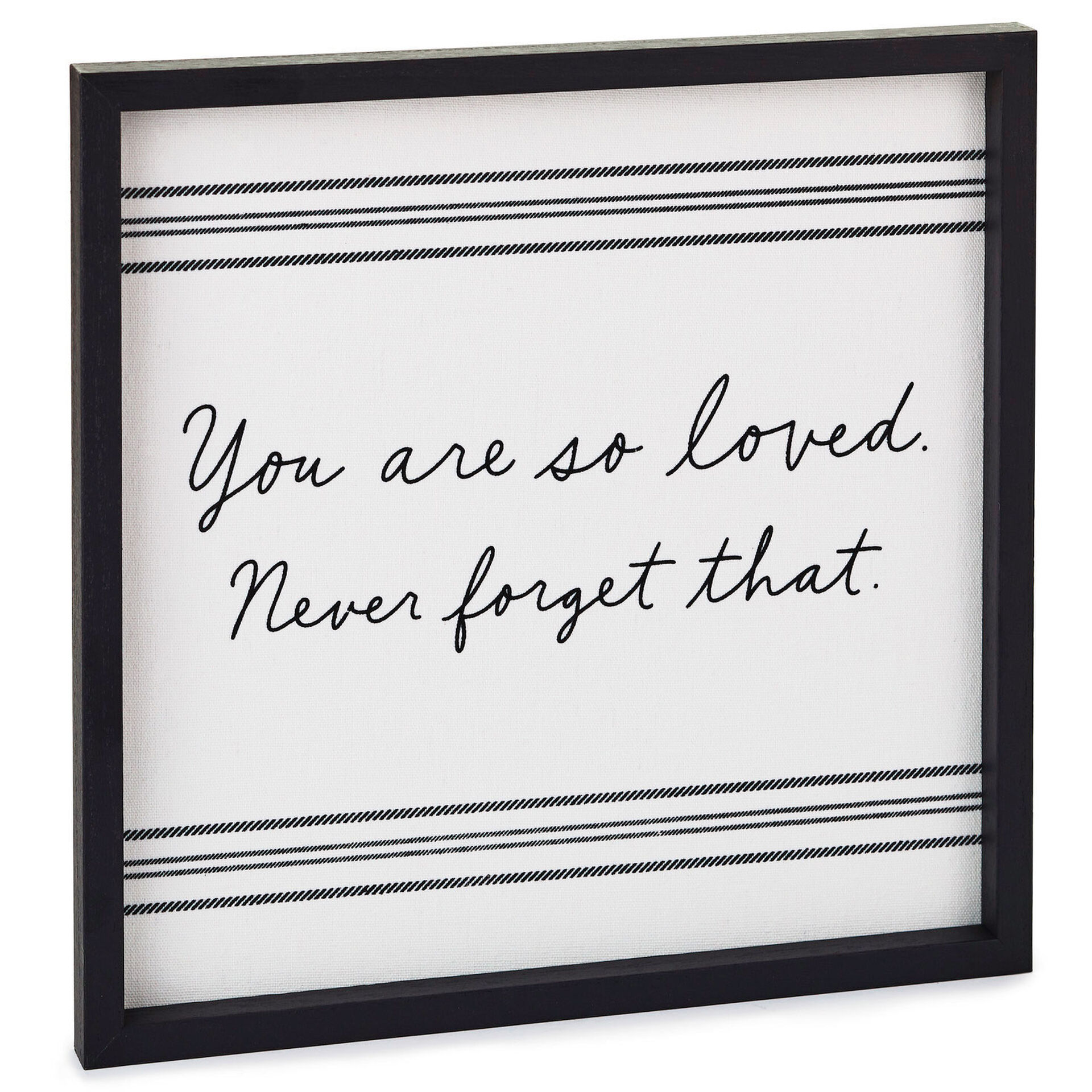 You Are So Loved Framed Quote Sign, 12x12 Plaques & Signs Hallmark