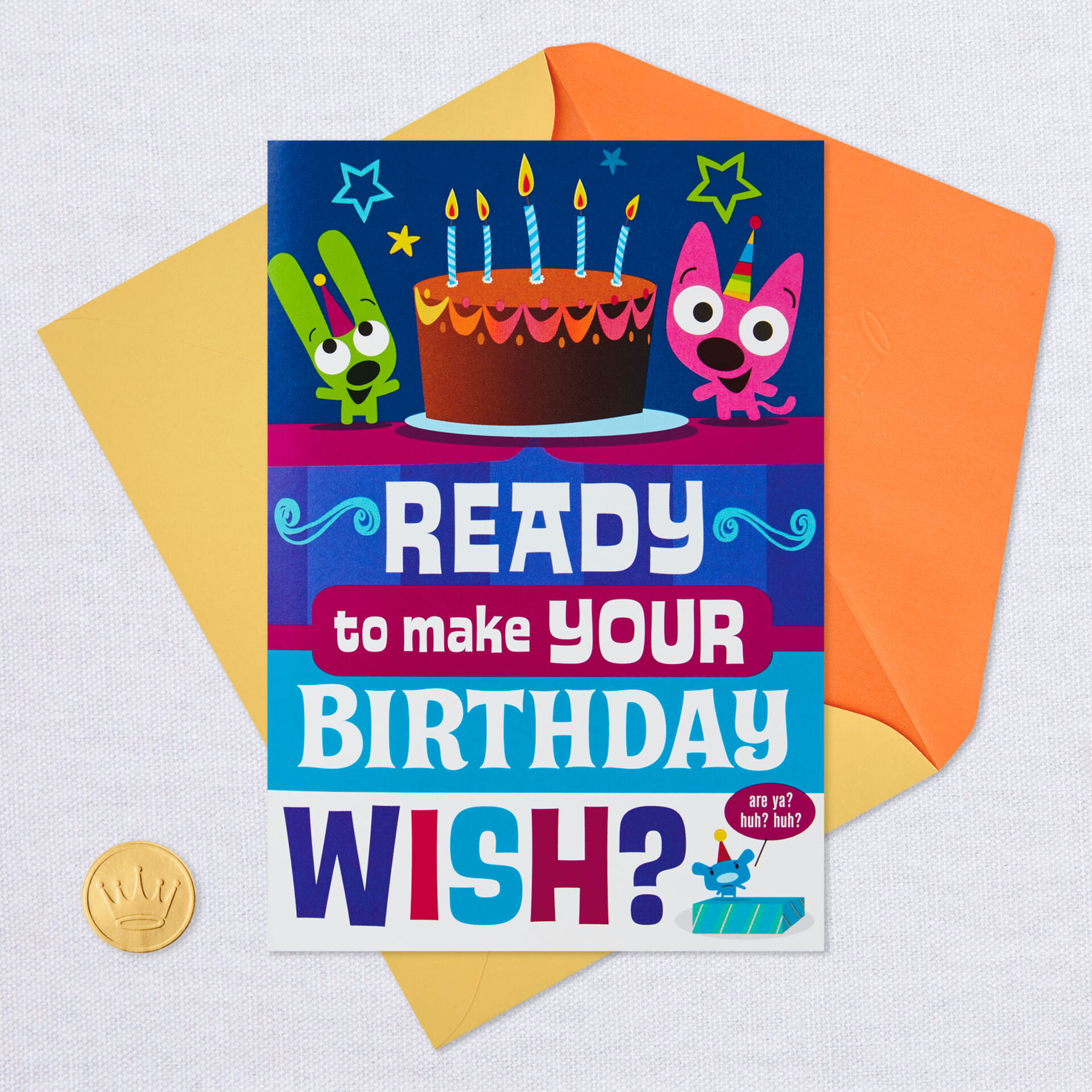 hoops&yoyo™ Shooting Stars Birthday Card With Lights and Sound